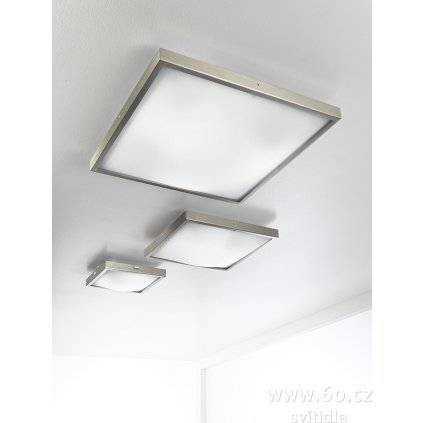 Fabas Osaka, stropní svítidlo, 1x40W E14, matný nikl, 22x22cm