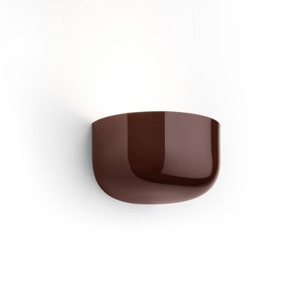 Flos Bellhop Up, tmavě hnědé designové nástěnné svítidlo, 17W LED 2700K stmívatelné, šířka 19,1cm