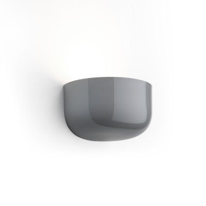 Flos Bellhop Up, šedé designové nástěnné svítidlo, 17W LED 2700K stmívatelné, šířka 19,1cm