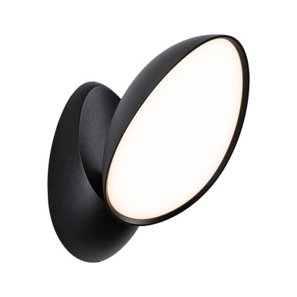 Paulmann Batona, antracitové venkovní nastavitelné nástěnné svítidlo LED 12W 3000K, výška 27cm, IP44