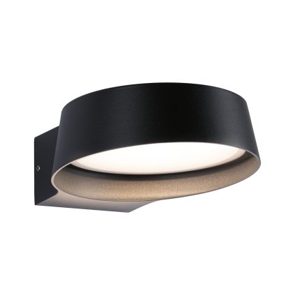 Paulmann Capea Grand, antracitové venkovní nástěnné svítidlo LED 11,5W 3000K, výška 19,5cm, IP44