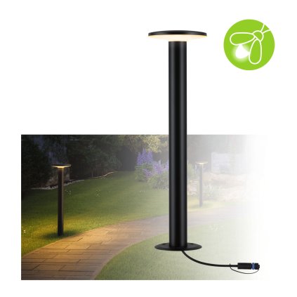 Paulmann Plug&Shine Plate, venkovní sloupkové svítidlo 7W LED 2200K, antracit, výška 60cm, IP44