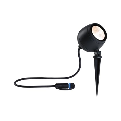 Paulmann Plug&Shine Kikolo, zahradní reflektor s trnem 7,2W LED 3000K 20°, antracit, IP65