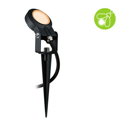 Paulmann Plug&Shine Sting, zahradní reflektor 6W LED 2200K, antracit, IP67