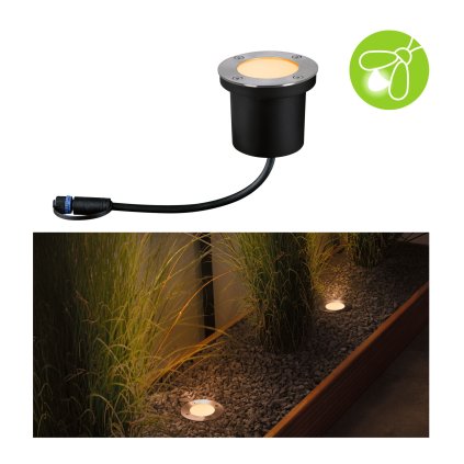 Paulmann Plug&Shine zápustné venkovní svítidlo 4,5W LED 2200K, průměr 9,8cm, IP67