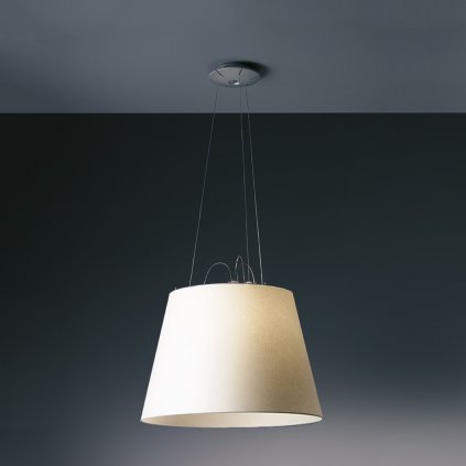Artemide Tolomeo Mega sospensione 52, designové závěsné svítidlo, 1x105W E27, stínítka z pergamenu průměr 52cm