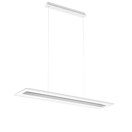 Linea Light Antille_P, závěsné svítidlo z pískovaného skla a chromu, 44W LED 3000K, délka 95cm