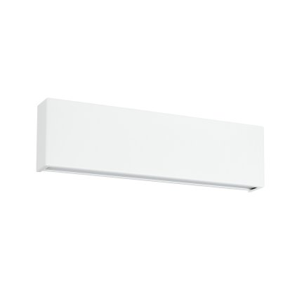 Linea Light Box_W, bílé nástěnné svítidlo se svícením nahoru/dolů, 19W LED 2700K, délka 31,9cm