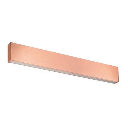 Linea Light Box_W, měděné nástěnné svítidlo se svícením nahoru/dolů, 28W LED 2700K, délka 61,9cm