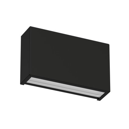 Linea Light Box_W1, černé nástěnné svítidlo, 6W LED 2700K, délka 13,9cm