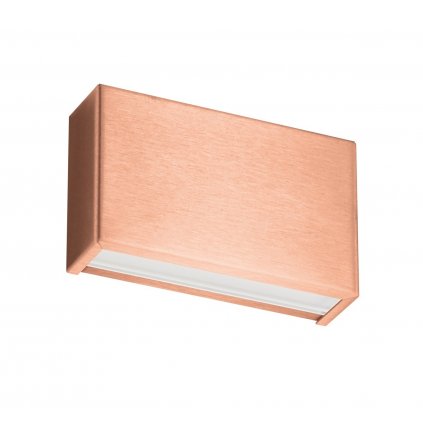 81833 linea light box w1 medene nastenne svitidlo 6w led 2700k delka 13 9cm