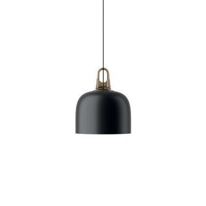 Lodes Jim Bell cluster, černé svítidlo se zlatým hákem, 1x25W LED E27, prům. 28cm