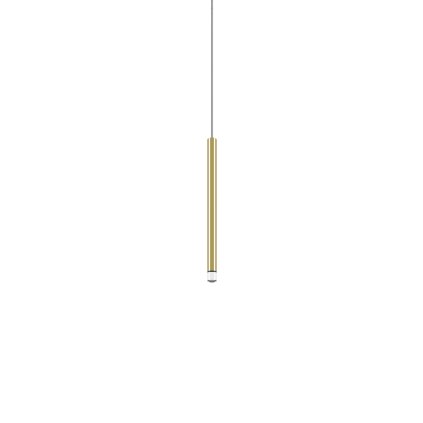 Lodes A-tube Nano Small cluster, zlaté závěsné svítidlo s čirým kabelem, 3W LED 2700K, 30cm
