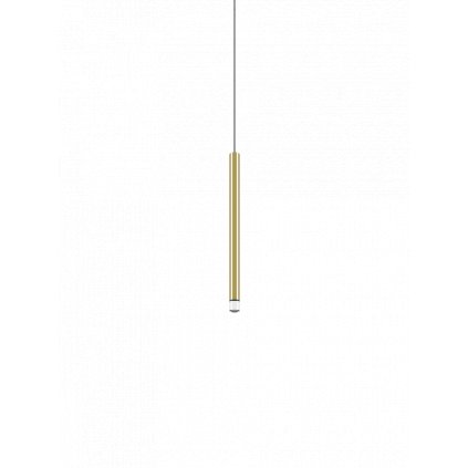 82037 lodes a tube nano small zlate zavesne svitidlo s cirym kabelem 3w led 3000k 30cm