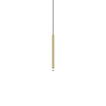 Lodes A-tube Nano Small cluster, zlaté závěsné svítidlo s černým kabelem, 3W LED 2700K, 30cm