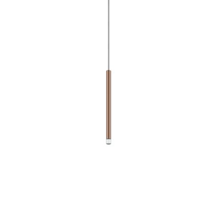 Lodes A-tube Nano Small cluster, hnědé závěsné svítidlo s čirým kabelem, 3W LED 2700K, 30cm