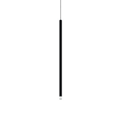 Lodes A-tube Nano Medium cluster, černé závěsné svítidlo s čirým kabelem, 3W LED 3000K, 60cm