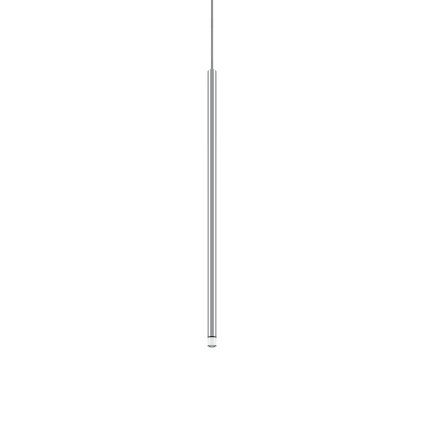 Lodes A-tube Nano Medium cluster, chromové závěsné svítidlo s čirým kabelem, 3W LED 3000K, 60cm
