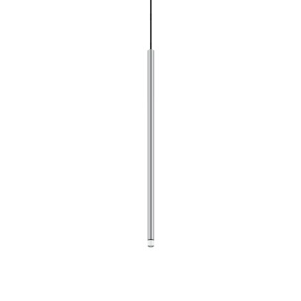 Lodes A-tube Nano Medium cluster, chromové závěsné svítidlo s černým kabelem, 3W LED 2700K, 60cm