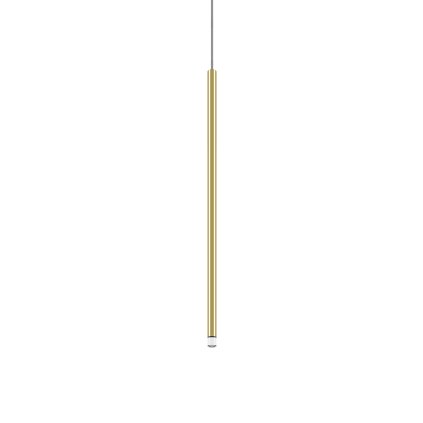 Lodes A-tube Nano Medium cluster, zlaté závěsné svítidlo s čirým kabelem, 3W LED 3000K, 60cm