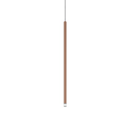 Lodes A-tube Nano Medium cluster, hnědé závěsné svítidlo s čirým kabelem, 3W LED 3000K, 60cm