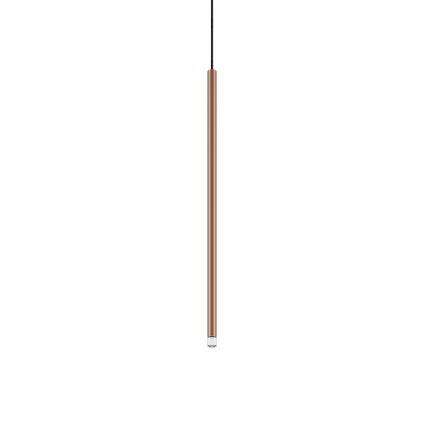 Lodes A-tube Nano Medium cluster, hnědé závěsné svítidlo s černým kabelem, 3W LED 2700K, 60cm