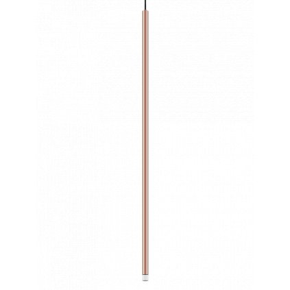 82226 lodes a tube nano large cerveno zlate zavesne svitidlo s cernym kabelem 3w led 2700k 90cm