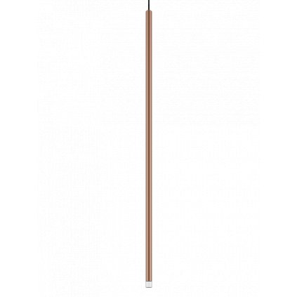 82238 lodes a tube nano large hnede zavesne svitidlo s cernym kabelem 3w led 2700k 90cm