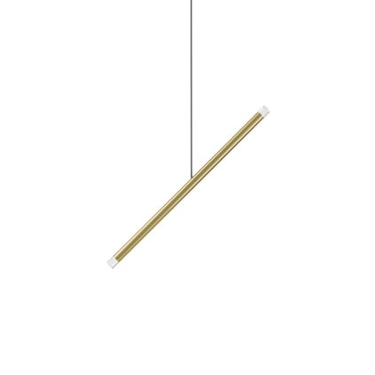 Lodes A-tube Nano Duo, zlaté závěsné svítidlo, 2x1W LED 2700K, 50cm