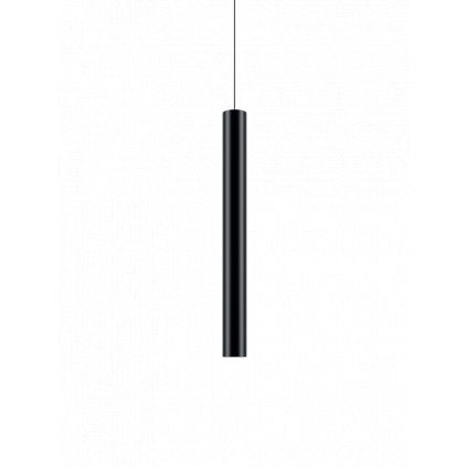 82274 lodes a tube medium cerne zavesne valcove svitidlo 1x10w led gu10 vyska 60cm