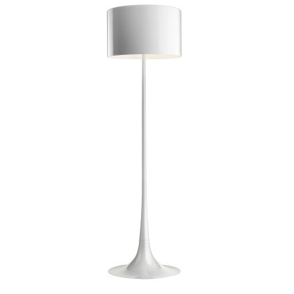 Flos Spun Light F, bílá designová stojací lampa, 1x205W E27, výška 176cm