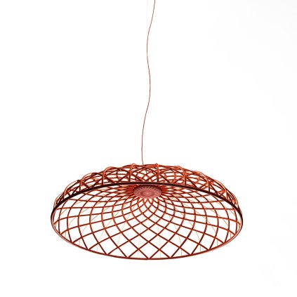 Flos Skynest suspension, červené závěsné svítidlo, 78W LED 2700K stmívatelné, prům. 90,4cm
