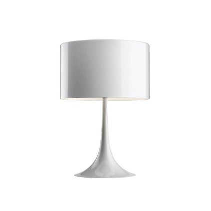 Flos Spun Light T1, bílá designová stolní lampa, 1x150W E27, výška 57,5cm