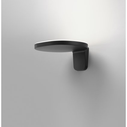Flos Oplight W1, černé svítidlo pro nepřímé osvětlení, 16W LED 2700K stmívatelné, šířka 22,2cm