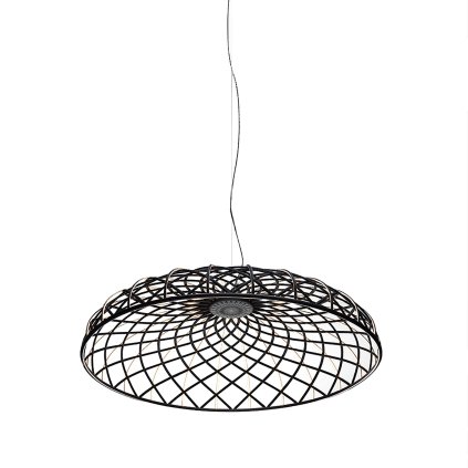 Flos Skynest suspension, antracitové závěsné svítidlo, 78W LED 2700K stmívatelné, prům. 90,4cm
