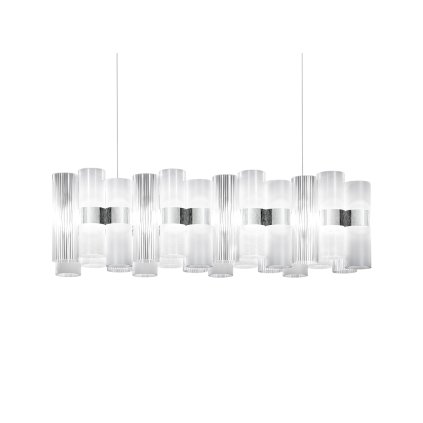 Slamp La Lollo white suspension linear 100, designové závěsné svítidlo, 70W LED 2700K stmívatelné, délka 93cm