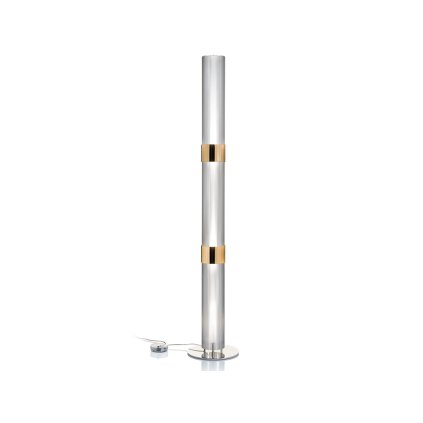 Slamp La Lollo Floor prisma/gold, designová stojací lampa se stmívačem, 3x12W LED E27, výška 163cm