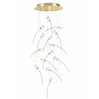 Slamp Tulip 14 round, závěsné designové svítidlo, 14x3,2W 3000K stmívatelné, průměr 50cm