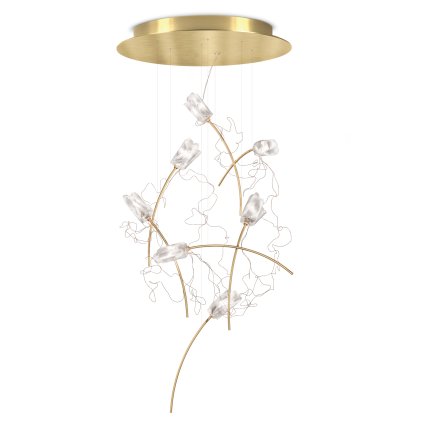 Slamp Tulip 7 round, závěsné designové svítidlo, 7x3,2W LED 3000K stmívatelné, průměr 50cm
