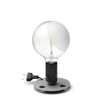 Flos Lampadina, černá stolní lampička, 1x5W LED E27, výška 24cm