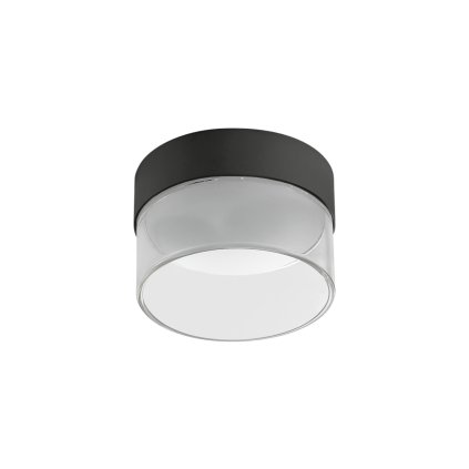 Linea Light Crumb, černé moderní stropní svítidlo, 10W LED 3000K, prům. 10,4cm