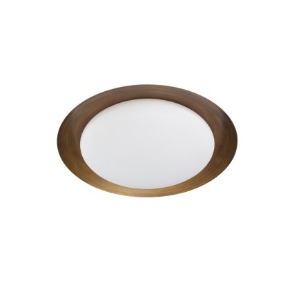 Linea Light Crew_1, stropní svítidlo s bronzovým límcem, 12W LED 3000K, prům. 30cm