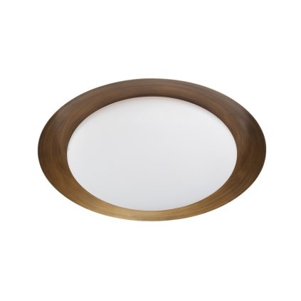 Linea Light Crew_1, stropní svítidlo s bronzovým límcem, 17W LED 3000K, prům. 38cm
