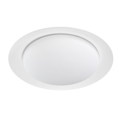 Linea Light Crew_1, stropní svítidlo s bílým límcem, 22W LED 3000K, prům. 47cm