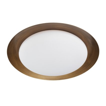 Linea Light Crew_1, stropní svítidlo s bronzovým límcem, 22W LED 3000K, prům. 47cm