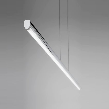 Linea Light Straight_P1, chromové subtilní svítidlo nad stůl, 18W LED 2700K, délka 152cm