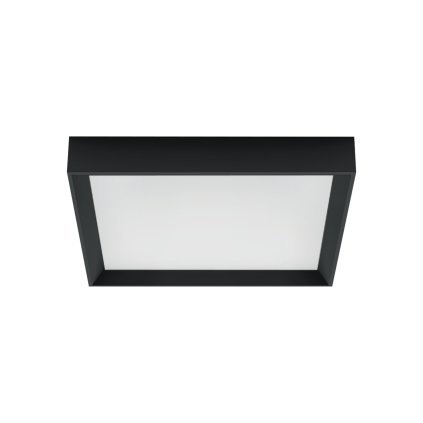 Linea Light Tara_Q, černé stropní svítidlo, 45W LED 2700K, 50x50cm