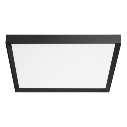 Linea Light Tara maxi, černé stropní svítidlo, 58W LED 2700K stmívatelné phase-cut, 74x74cm