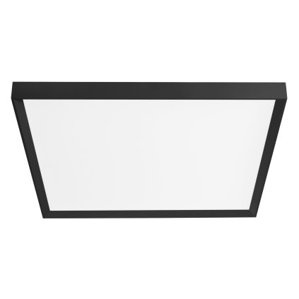 Linea Light Tara mega, černé stropní svítidlo, 76W LED 2700K stmívatelné phase-cut, 89x89cm