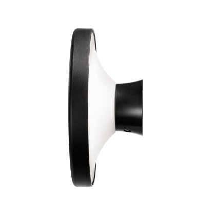 Linea Light MyWhite_Bond_W, černé venkovní nástěnné svítidlo, 12W LED 3000K, prům. 19,7cm, IP65
